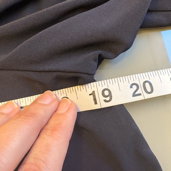 Banana Republic Blue Blouse Lace trimmed 3/4 sleeve off the shoulder Top Small - Picture 8 of 9